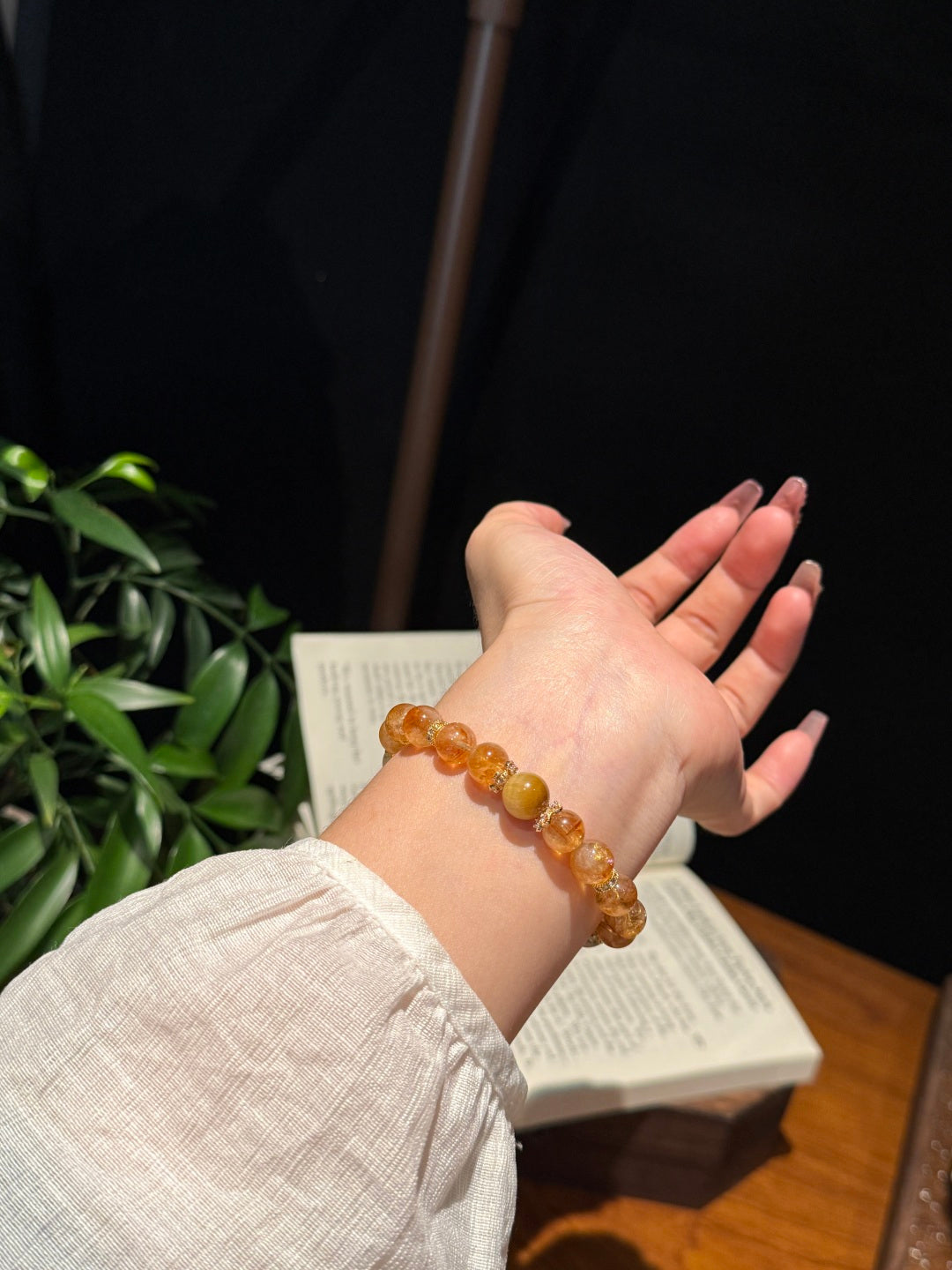 Pagoda-Point Crystal Bracelet—Symbolizing Abundance, Self-Confidence, and Success