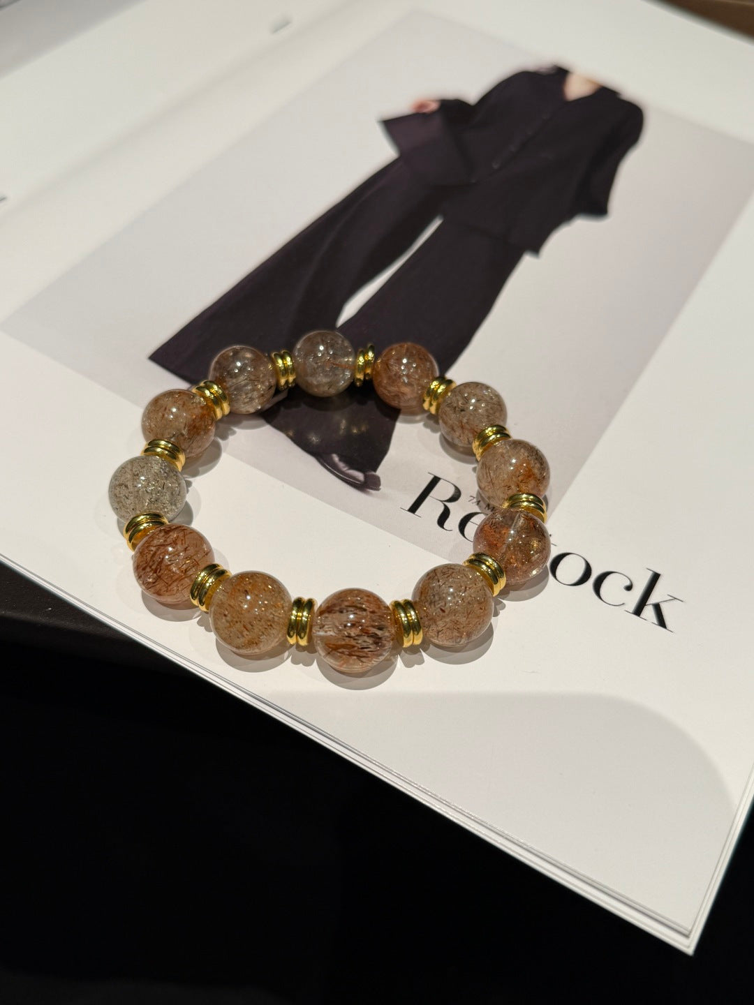 Black Gold Super Seven Beaded Bracelet — A Wish for Power and Wealth