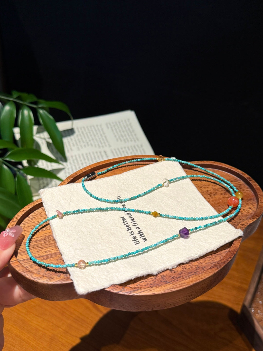 Natural Turquoise Multi-Strand Bracelet with Gemstone Accents — A Wish for Protection and Joyful Energy