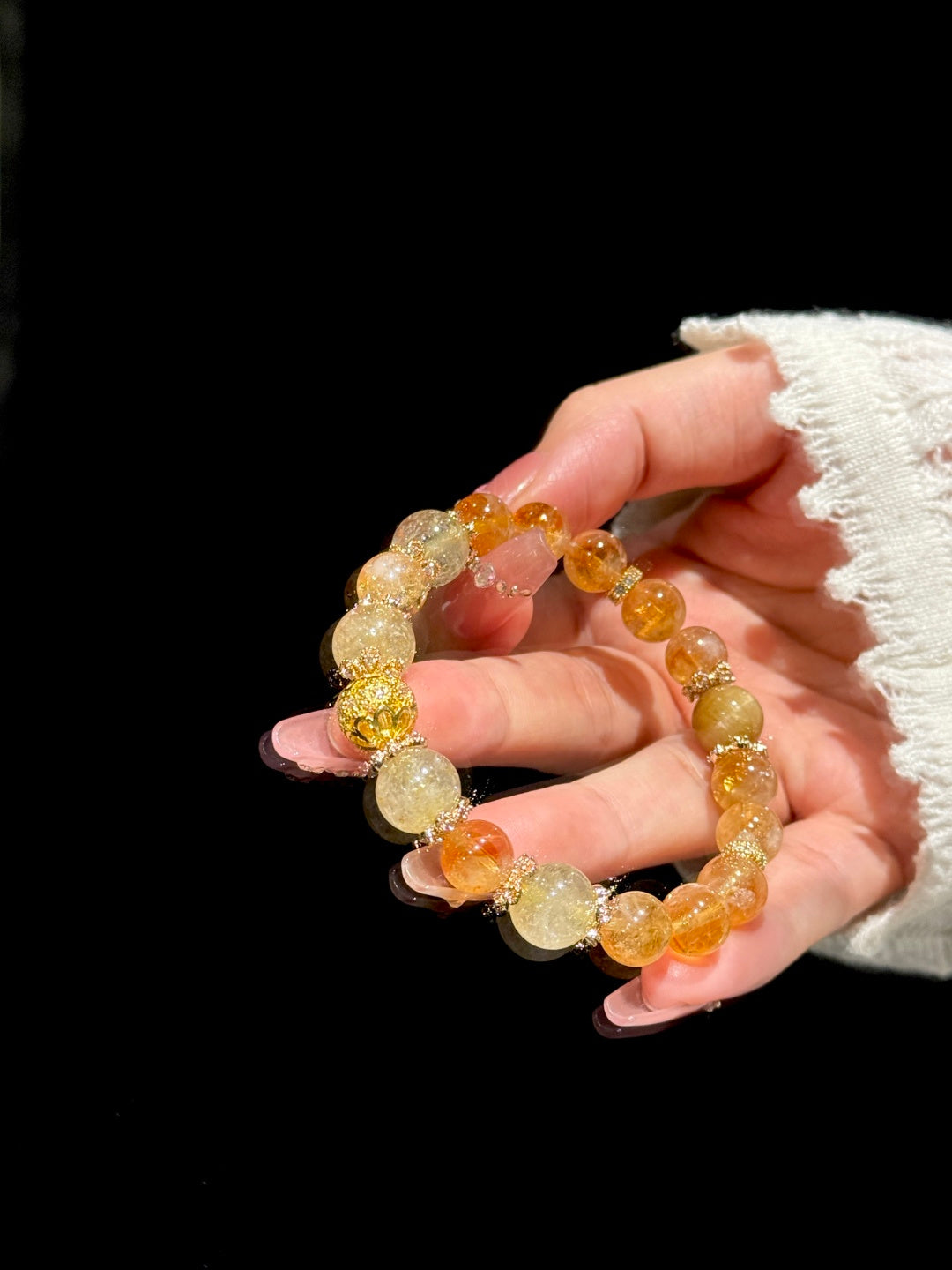 Pagoda-Point Crystal Bracelet—Symbolizing Abundance, Self-Confidence, and Success