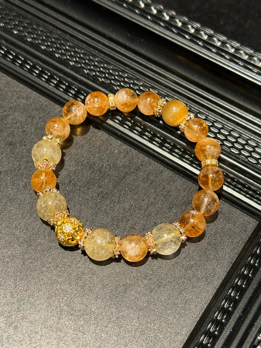 Pagoda-Point Crystal Bracelet—Symbolizing Abundance, Self-Confidence, and Success