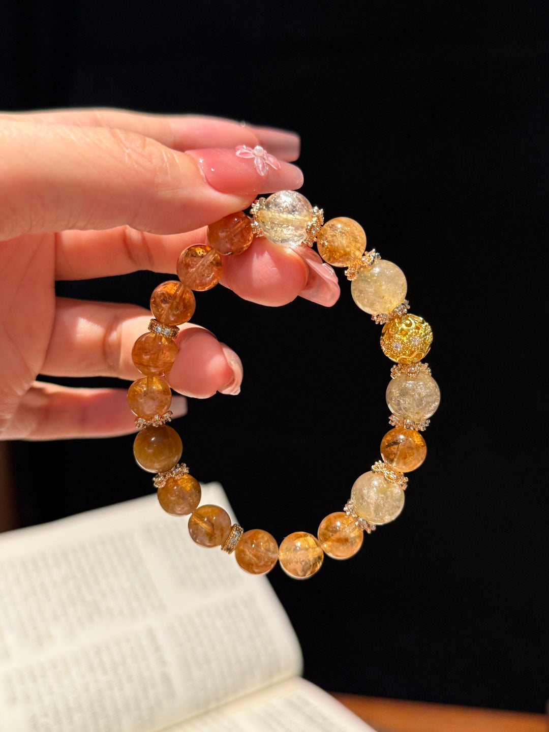Pagoda-Point Crystal Bracelet—Symbolizing Abundance, Self-Confidence, and Success