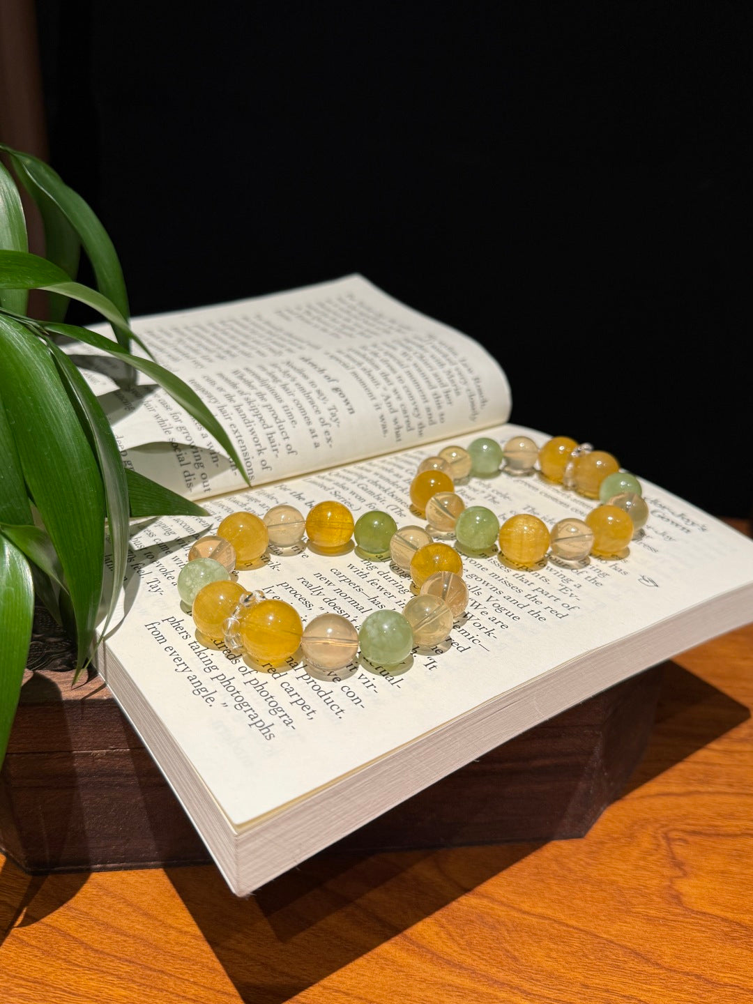 Yellow Fluorite, Citrine & Green Jade Beaded Bracelet – Summer Fresh Crystal Jewelry