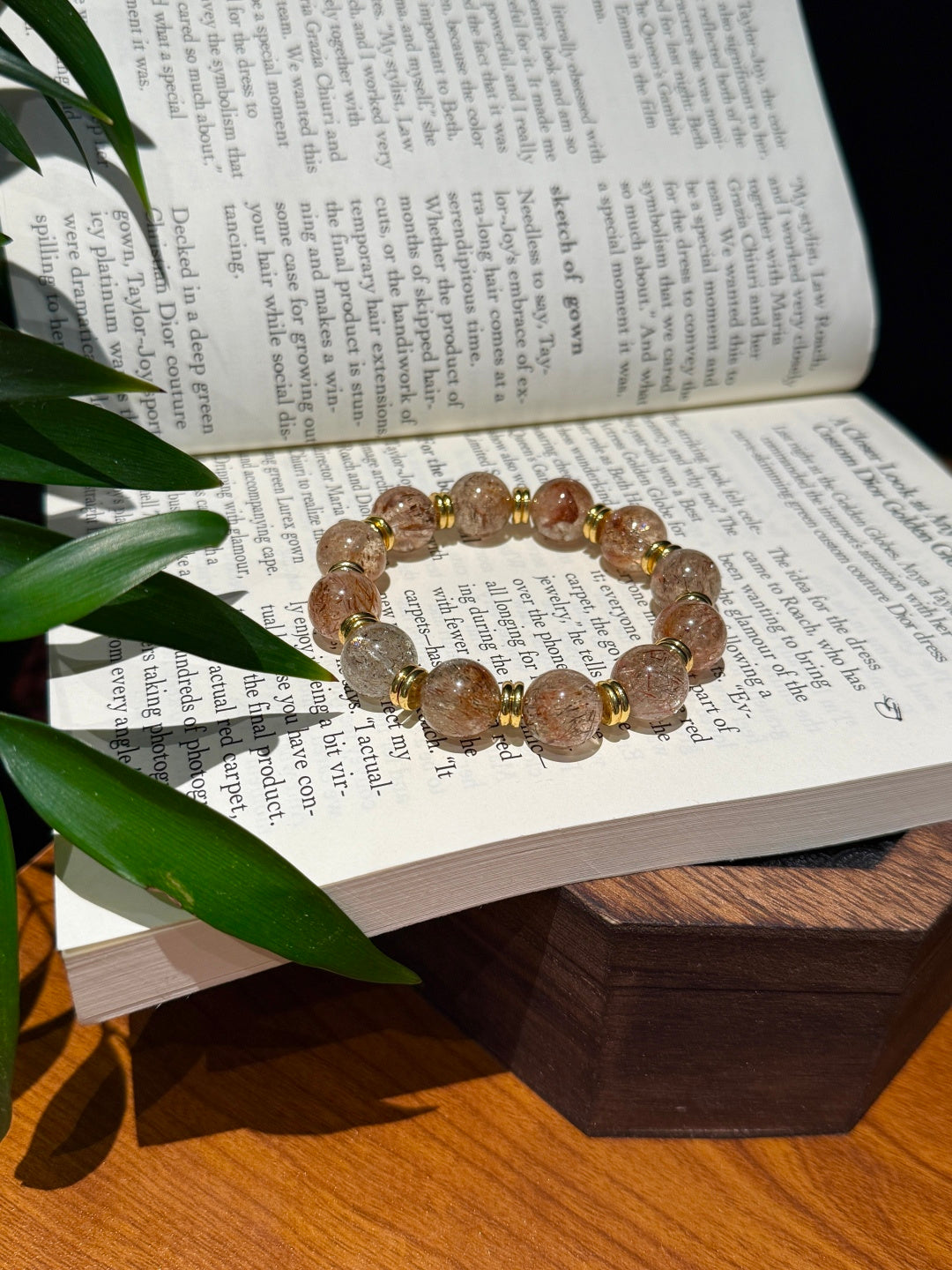 Black Gold Super Seven Beaded Bracelet — A Wish for Power and Wealth