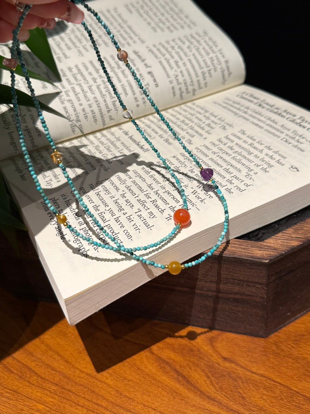 Natural Turquoise Multi-Strand Bracelet with Gemstone Accents — A Wish for Protection and Joyful Energy